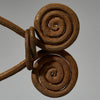 LARGE EYE SHAPED, IRON CURRENCY ASSEMBLAGE, CHAMBA TRIBE OF NIGERIA ( No 5096 )