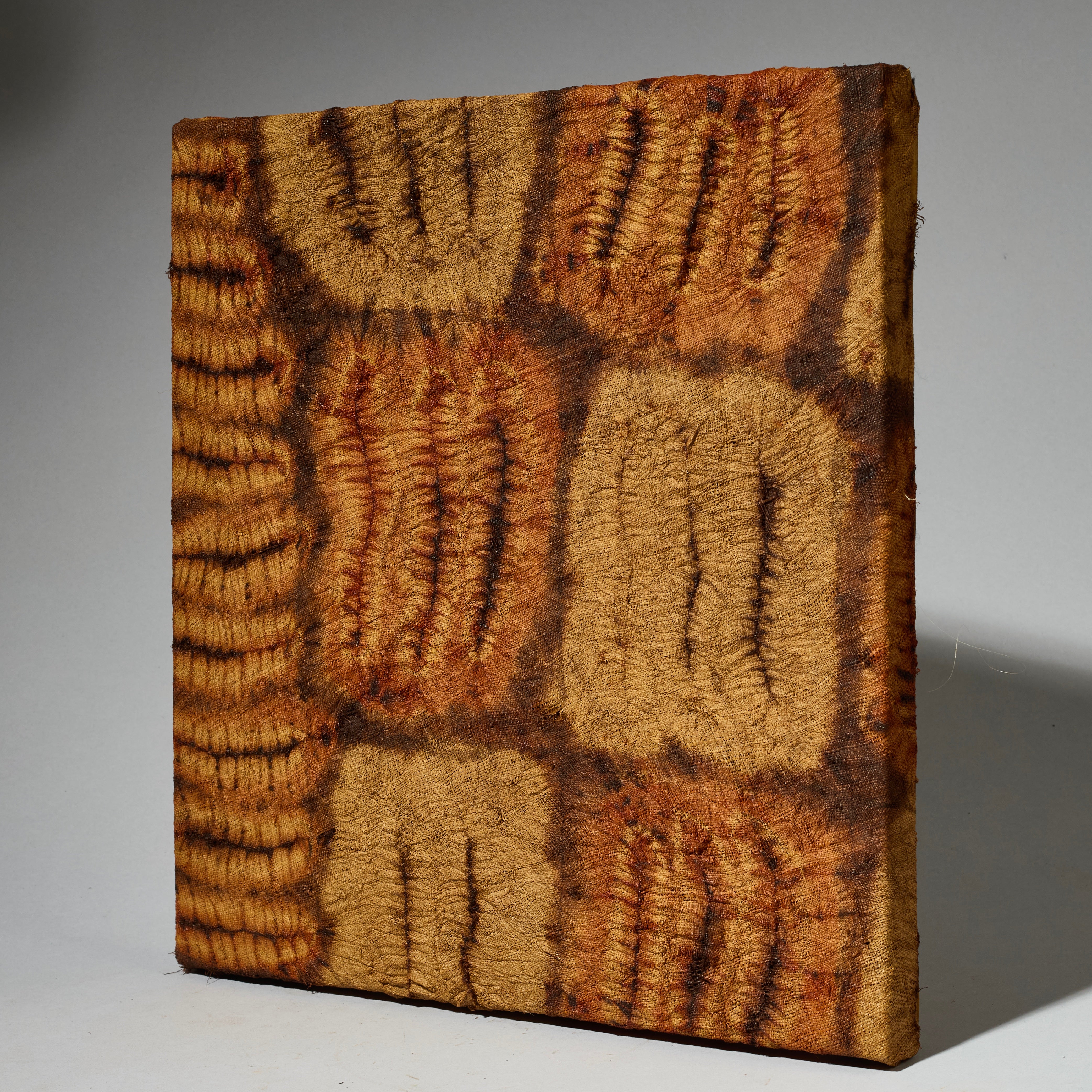 A RAFFIA SMALL CLOTH MOUNTED, DIDA TRIBE IVORY COAST ( No 5098)