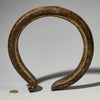 A SUBSTANTIAL LARGE 19thC CURRENCY TORQUE FROM YORUBA TRIBE W.AFRICA ( No 5085 )