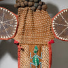 A WONDERFUL LARGE  BEADED ELEPHANT MASK, BAMILEKE TRIBE OF CAMEROON ( No 5082 )