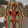 A WONDERFUL GREEN BEADED ELEPHANT MASK, BAMILEKE TRIBE OF CAMEROON ( No 5080)