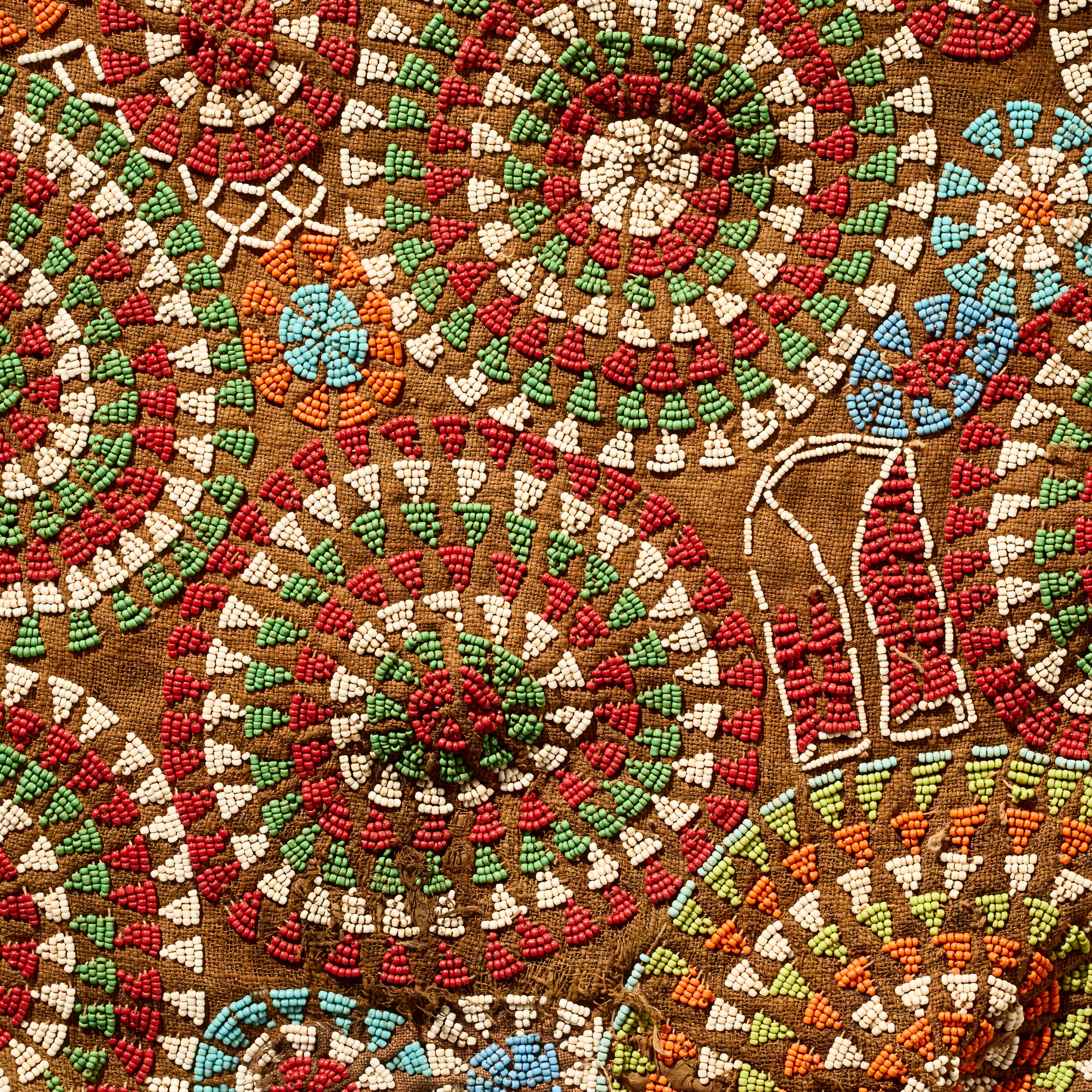 A COSMOLOGICAL BEADED SHIRT FROM THE BAMILEKE TRIBE CAMEROON( No 5114 )
