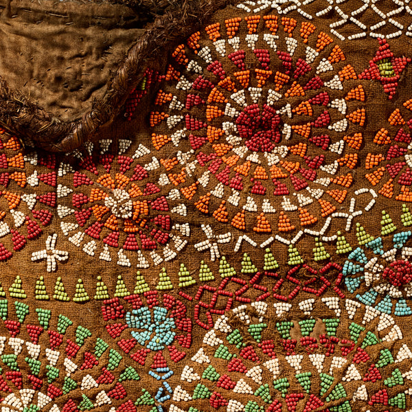 A COSMOLOGICAL BEADED SHIRT FROM THE BAMILEKE TRIBE CAMEROON( No 5114 )