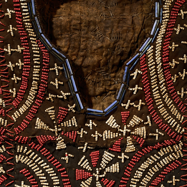 A BEAUTUFULLY BEADED SHIRT FROM THE BAMILEKE TRIBE CAMEROON( No 5115