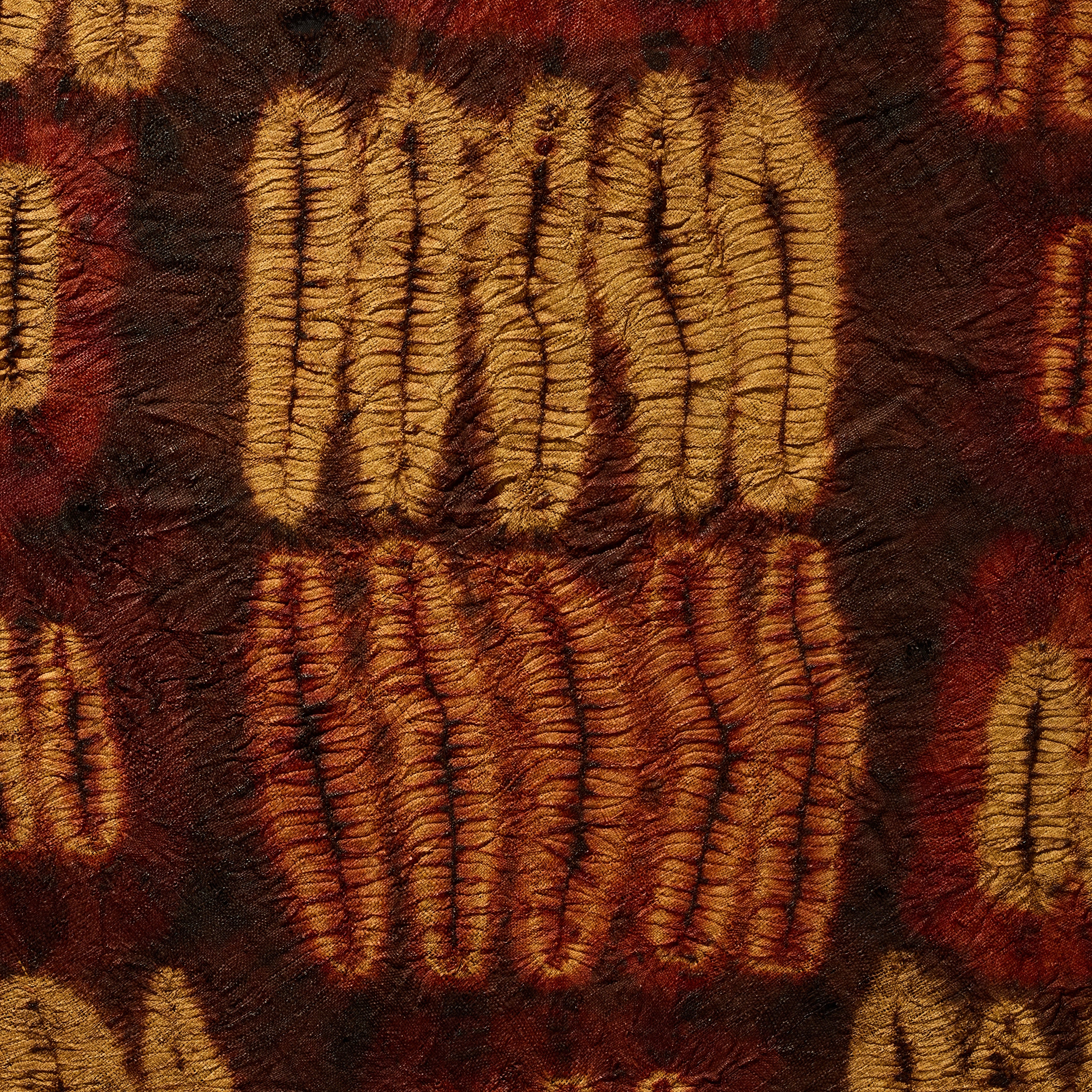 A LARGE RAFFIA CLOTH MOUNTED, DIDA TRIBE IVORY COAST ( No 5100)
