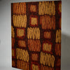 A LARGE RAFFIA CLOTH MOUNTED, DIDA TRIBE IVORY COAST ( No 5100)