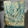 A WELL WORN TUNIC TOP OF NDOP CLOTH, BAMILEKE TRIBE CAMEROON ( No 5105 )