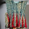 A PATINATED NDOP TUNIC WITH WATERY DESIGN, BAMILEKE TRIBE OF CAMEROON ( No 5106 )