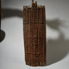 AN EARTHY NATURAL FIBRE SHIELD FROM THE NGOMBE TRIBE OF THE CONGO, EX UK COLLECTION  [ No 5076 )