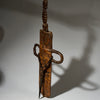 A LEATHER SHEATH KNIFE FROM BAMILEKE TRIBE CAMEROON W.AFRICA ( No 5086 )