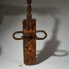 A LEATHER SHEATH KNIFE FROM BAMILEKE TRIBE CAMEROON W.AFRICA ( No 5086 )