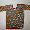 A WONDERFUL LIGHT BLUE BEADED DANCE SHIRT, BAMILEKE TRIBE OF CAMEROON ( No 5089 )