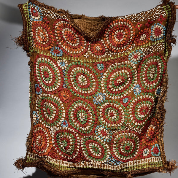 A COSMOLOGICAL BEADED SHIRT FROM THE BAMILEKE TRIBE CAMEROON( No 5114 )