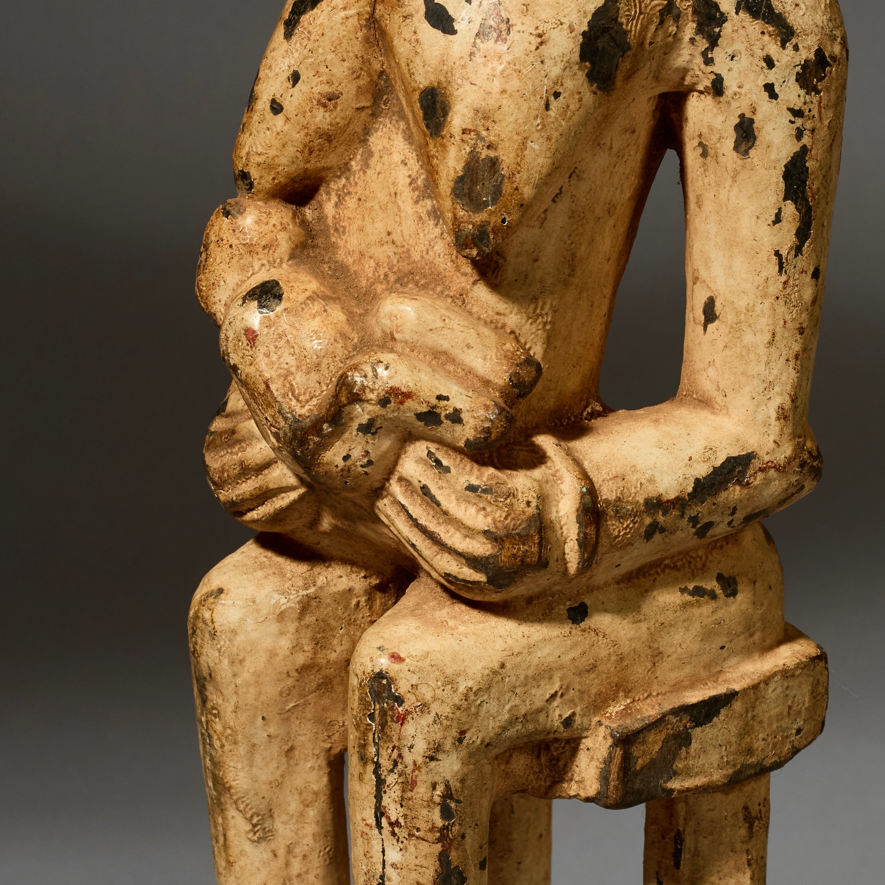 A SCULPTURAL ALTAR FIGURE, SENOUFO TRIBE iVORY COAST W.AFRICA  ( No 5159 )