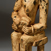 A SCULPTURAL ALTAR FIGURE, SENOUFO TRIBE iVORY COAST W.AFRICA  ( No 5159 )
