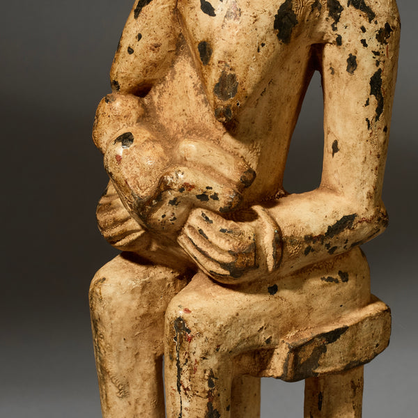 A SCULPTURAL ALTAR FIGURE, SENOUFO TRIBE iVORY COAST W.AFRICA  ( No 5159 )