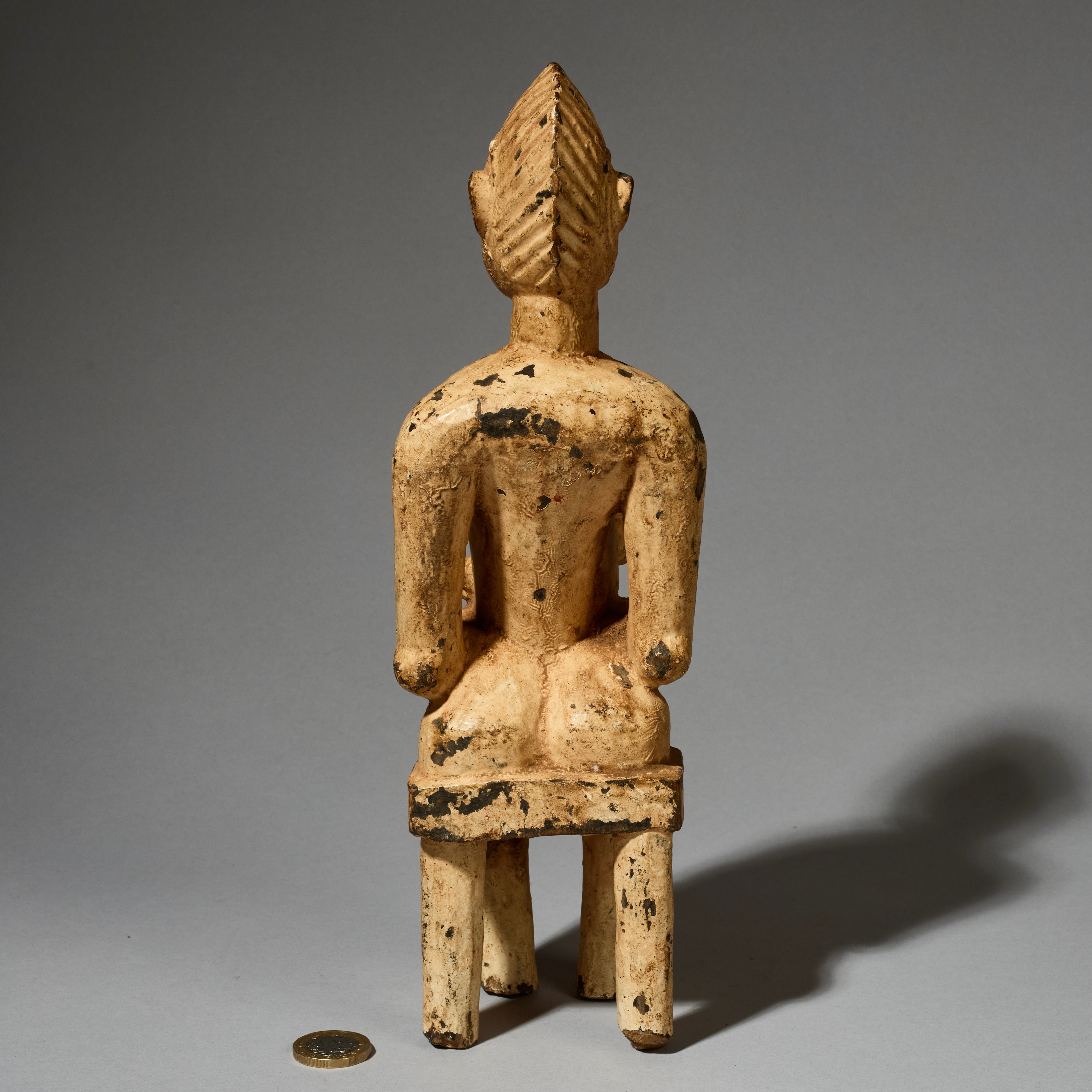 A SCULPTURAL ALTAR FIGURE, SENOUFO TRIBE iVORY COAST W.AFRICA  ( No 5159 )