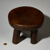 DL A DEEPLY PATINATED GLOSSY PERFECT STOOL , ROUND EDGED, SENUFO OF 9VORY COAST W.AFRICA ( No 5123 )