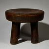 DL A DEEPLY PATINATED GLOSSY PERFECT STOOL , ROUND EDGED, SENUFO OF 9VORY COAST W.AFRICA ( No 5123 )