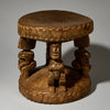 A BEAUTIFULLY WEATHERED FIGURATIVE STOOL FROM THE DOGON TRIBE OF MALI WEST AFRICA( No 5175 )