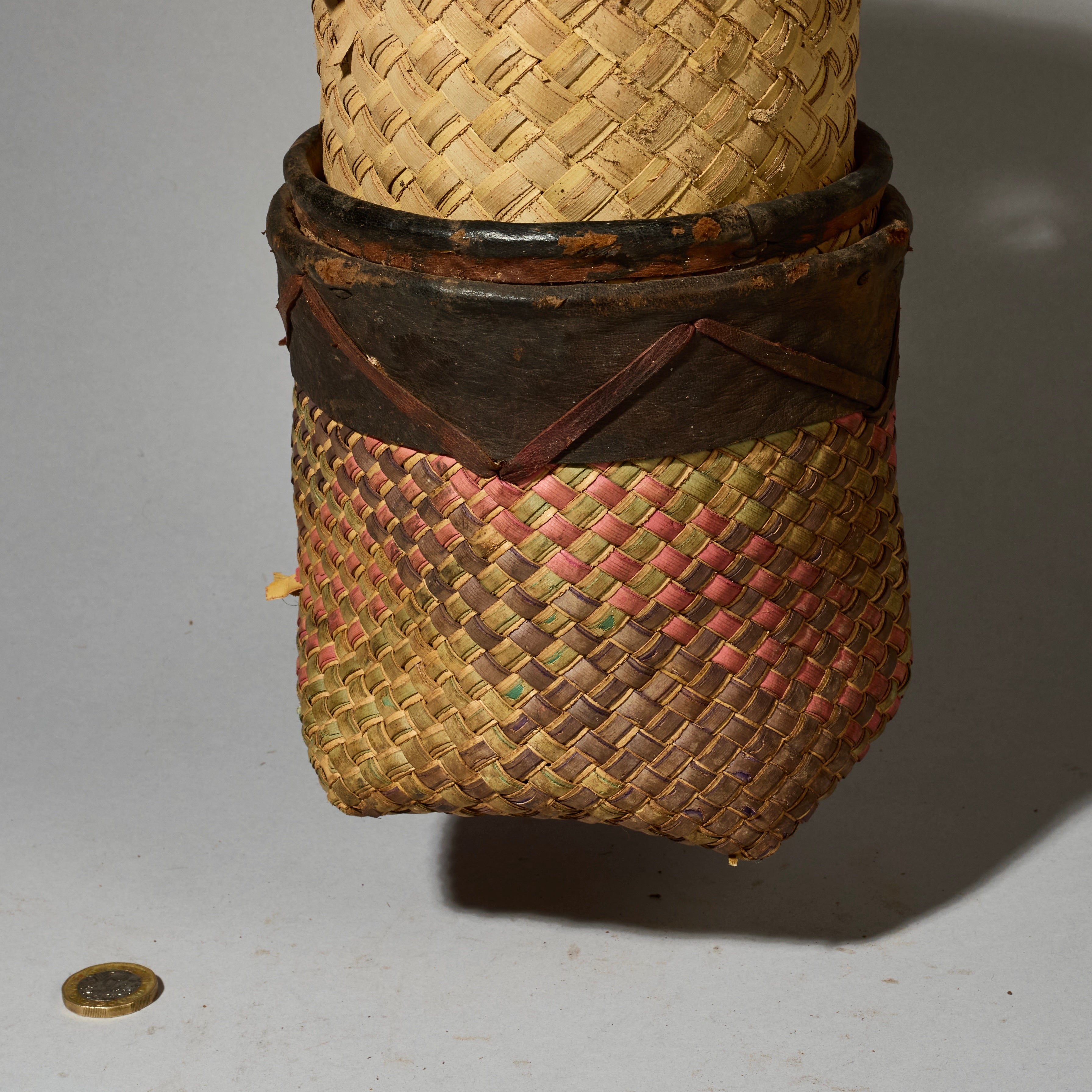 A SET OF NESTED NATURAL FIBRE BASKETS FROM THE TUAREG TRIBE OF THE SAHARA  ( No 5157 )