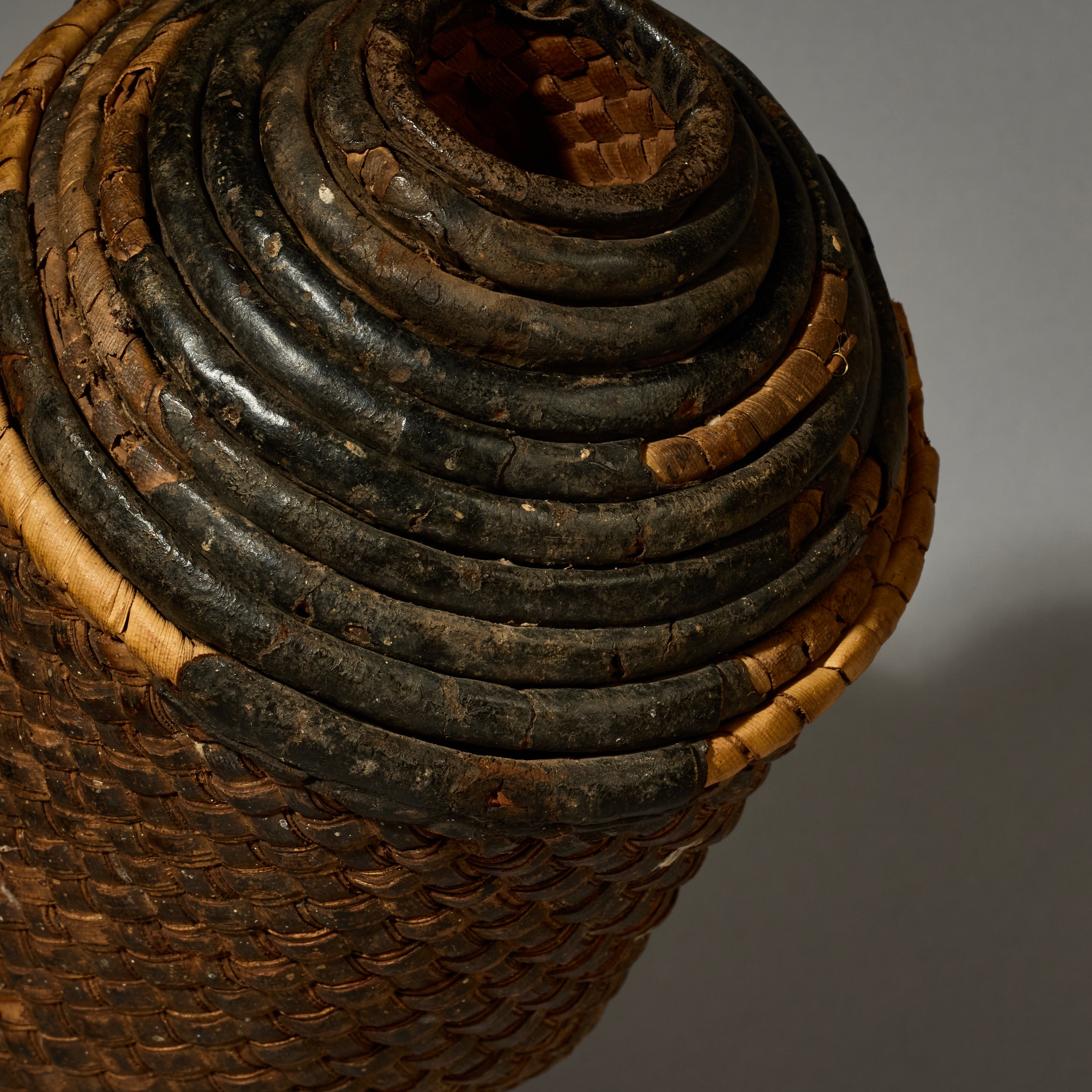 A SET OF NESTED NATURAL FIBRE BASKETS FROM THE TUAREG TRIBE OF THE SAHARA  ( No 5155 )