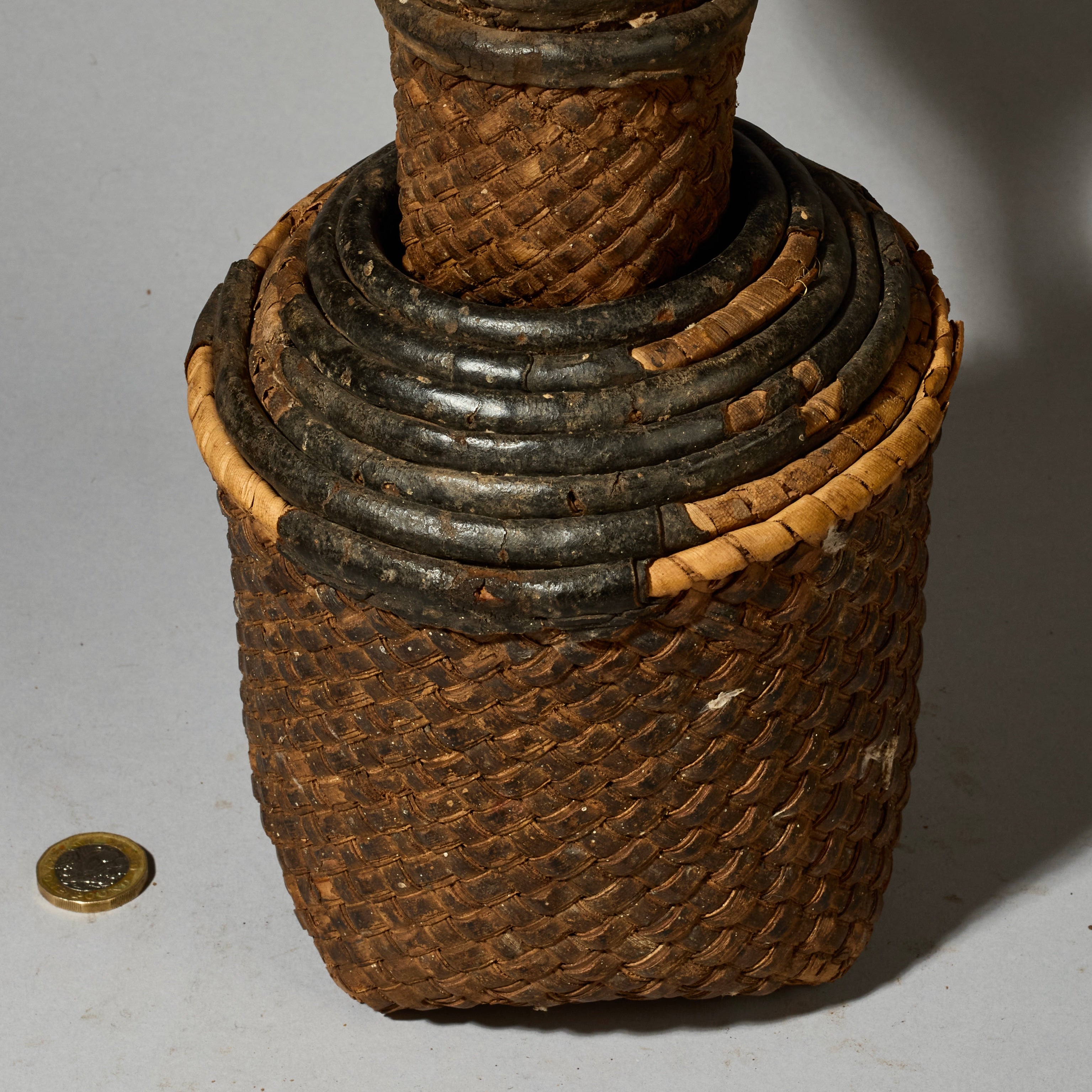A SET OF NESTED NATURAL FIBRE BASKETS FROM THE TUAREG TRIBE OF THE SAHARA  ( No 5155 )