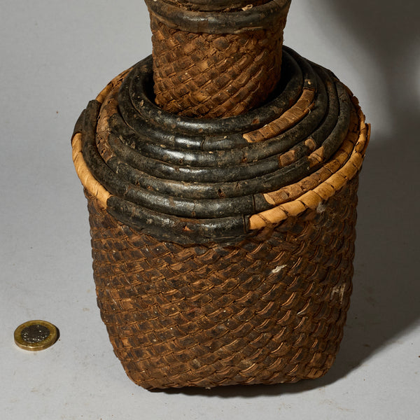 A SET OF NESTED NATURAL FIBRE BASKETS FROM THE TUAREG TRIBE OF THE SAHARA  ( No 5155 )