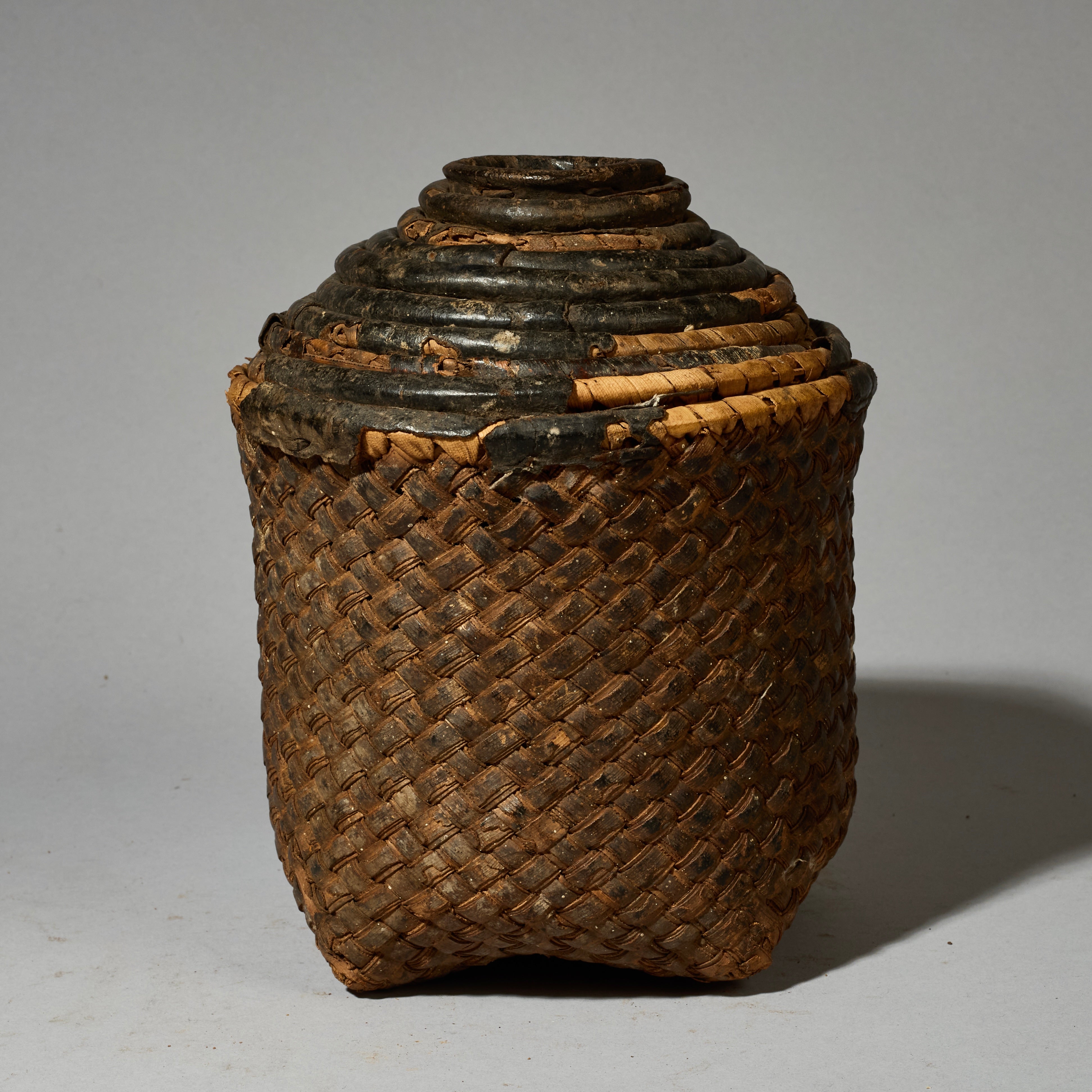 A SET OF NESTED NATURAL FIBRE BASKETS FROM THE TUAREG TRIBE OF THE SAHARA  ( No 5155 )