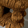DL A ROUND EDGED, CHARACTER STOOL, GURUNSI TRIBE OF BURKINA FASO W.AFRICA ( No 5122)