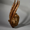 AN UNUSUAL MOSSI TRIBE MASK WITH 3 HORNS FROM BURKINA FASO ( No 1449 )