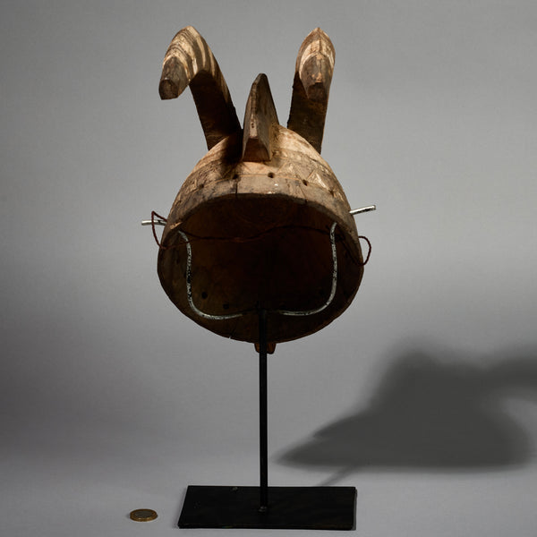 AN ANTHROPOMORPHIC ANTELOPE/ANTEATER MASK  , MOSSI TRIBE BURKINA  FASO W AFRICA (No 5163 )