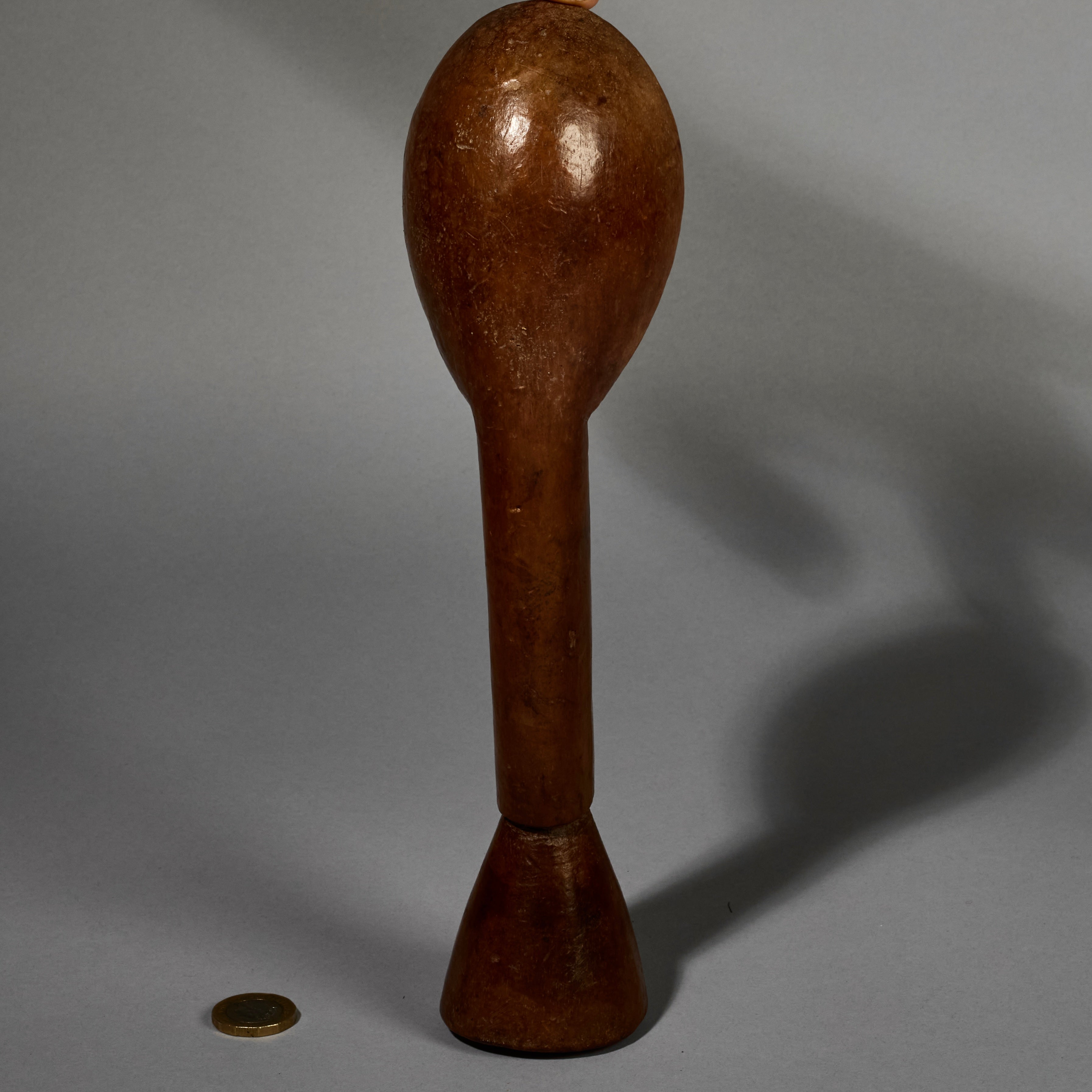 A WELL PATINATED, SHAPELY GURO TRIBE SPOON FROM IVORY COAST  ( No 5139 )