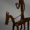 A FABULOUS IRON HORSE + RIDER ALTAR OBJECT, BAMANA TRIBE OF MALI ( No 5147 )