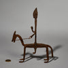 A FABULOUS IRON HORSE + RIDER ALTAR OBJECT, BAMANA TRIBE OF MALI ( No 5147 )