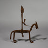 A FABULOUS IRON HORSE + RIDER ALTAR OBJECT, BAMANA TRIBE OF MALI ( No 5147 )