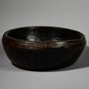 A REFINED LARGE ROUND WOODEN BOWL BAULE TRIBE IVORY COAST  ( No 5125  )