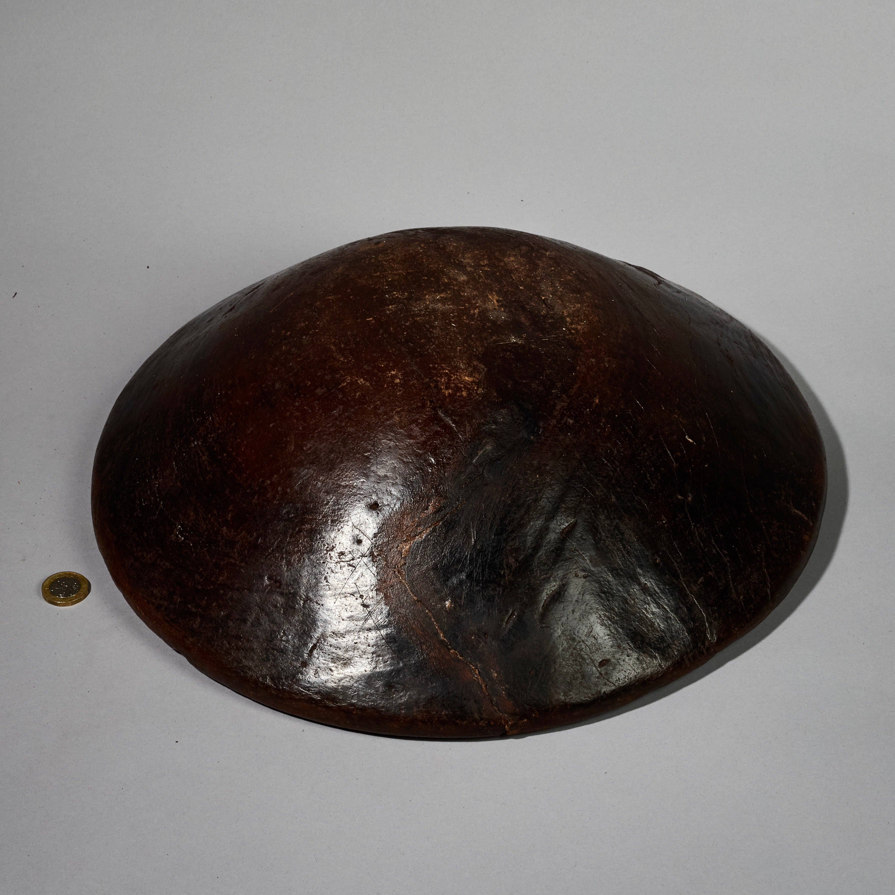 A LUSH PATINATED WOODEN BOWL BAULE TRIBE IVORY COAST  ( No 5127 )