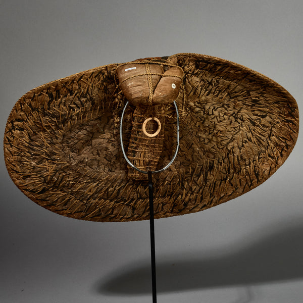 A SPECTACULAR ANTIQUE BARK BUTTOCK ADORNMENT, EX UK COLL. MANGBETU  TRIBE OF THE CONGO( No 5169  )
