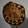 A SPECTACULAR ANTIQUE BARK BUTTOCK ADORNMENT, EX UK COLL. MANGBETU  TRIBE OF THE CONGO( No 5169  )