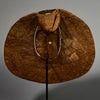 A SUPERB  ANTIQUE BARK BUTTOCK ADORNMENT, EX UK COLL. MANGBETU  TRIBE OF THE CONGO( No 5168 )