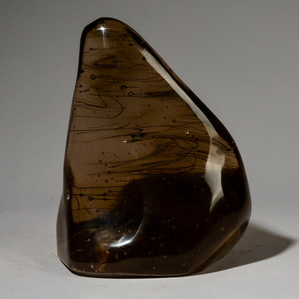 SOLD EMI A LARGE CHESTNUT BROWN GLASS FROM MADAGASCAR ( No 1898)