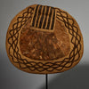 A SUPERB  ANTIQUE BARK BUTTOCK ADORNMENT, EX UK COLL. MANGBETU  TRIBE OF THE CONGO( No 5168 )
