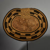 A STUNNINGLY INTRICATE ANTIQUE BARK BUTTOCK ADORNMENT, EX UK COLL. MANGBETU  TRIBE OF THE CONGO( No 5167 )