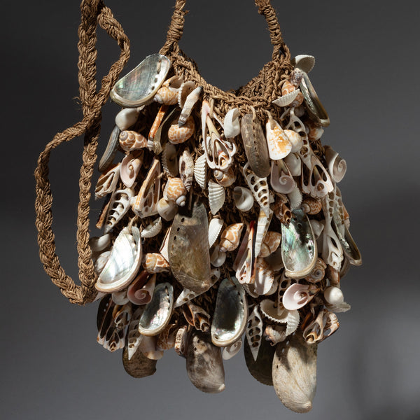 A MULTI-DIMENSIONAL SHELL BAG FROM PAPUA NEW GUINEA( No 1883)