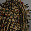 A STRIKING LARGE FINGERLING HAT FROM THE BAMILEKE TRIBE OF CAMEROON W.AFRICA( No 5131)