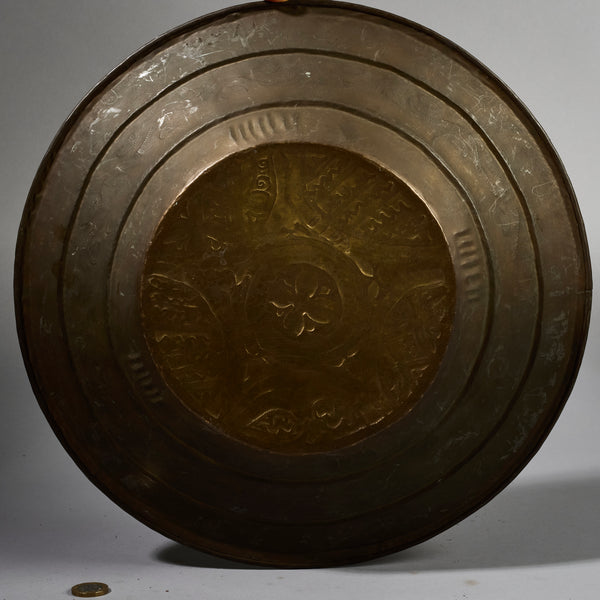 A SOPHISTICATED BRONZE PRESTIGE PLATE FROM NIGERIA  W.AFRICA( No 5251 )