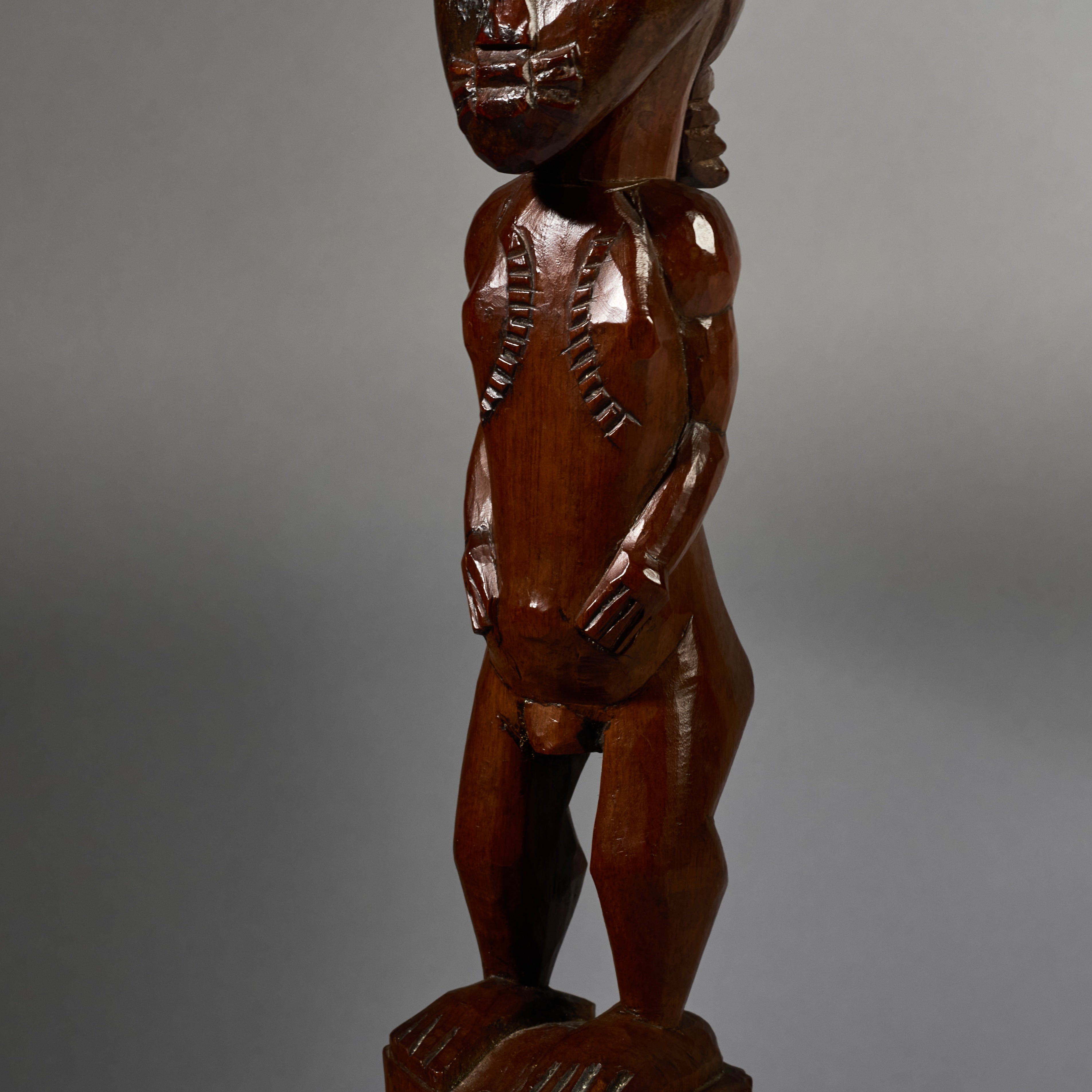 A OLD FINE SPIRIT PARTNER FROM BAULE TRIBE OF THE IVORY COAST EX BELGIAN COLLECTION  ( No 6291 )