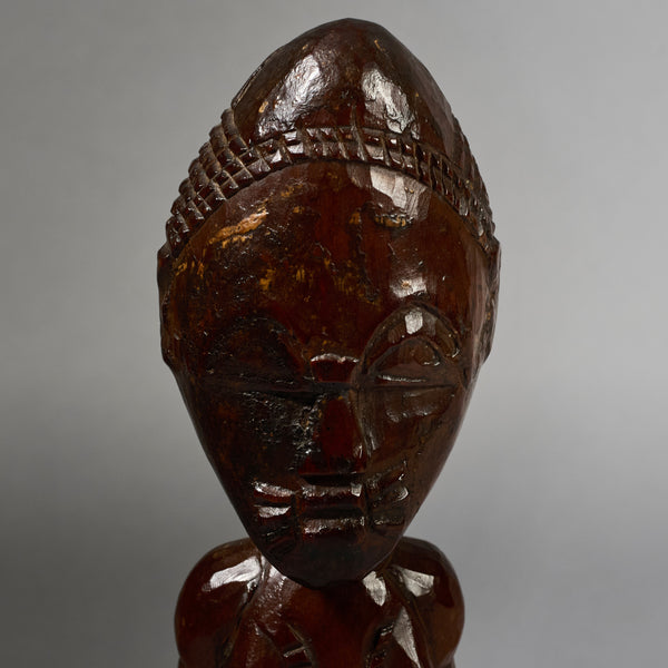 A OLD FINE SPIRIT PARTNER FROM BAULE TRIBE OF THE IVORY COAST EX BELGIAN COLLECTION  ( No 6291 )