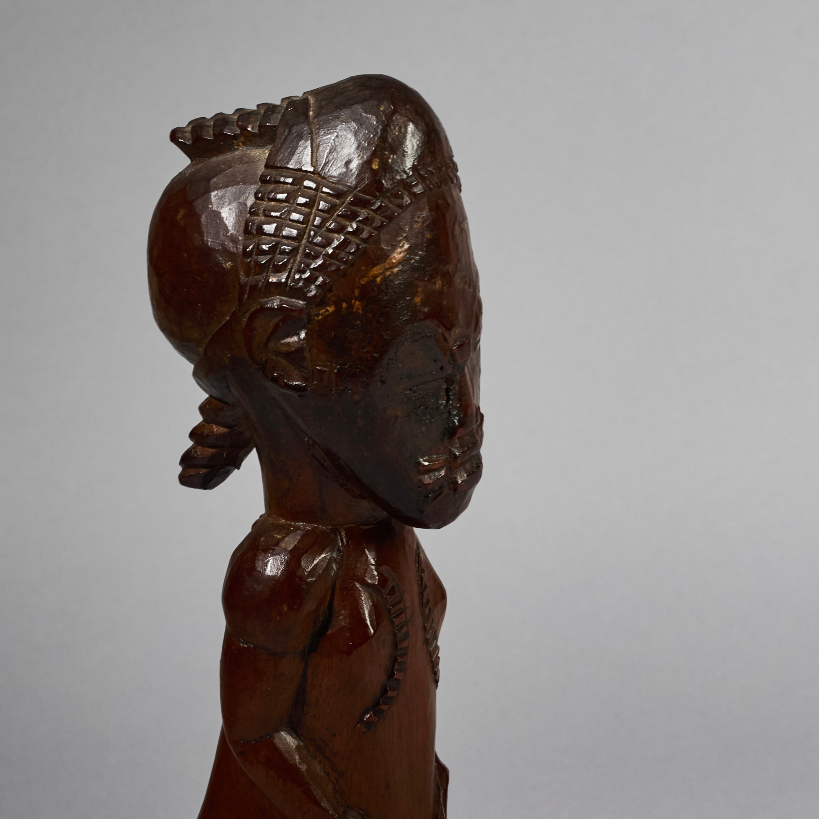 A OLD FINE SPIRIT PARTNER FROM BAULE TRIBE OF THE IVORY COAST EX BELGIAN COLLECTION  ( No 6291 )